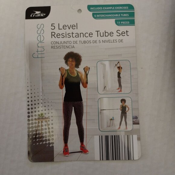 CRANE-5 LEVEL RESISTANCE TUBE SET-11 PIECES- BRAND NEW - Picture 3 of 4